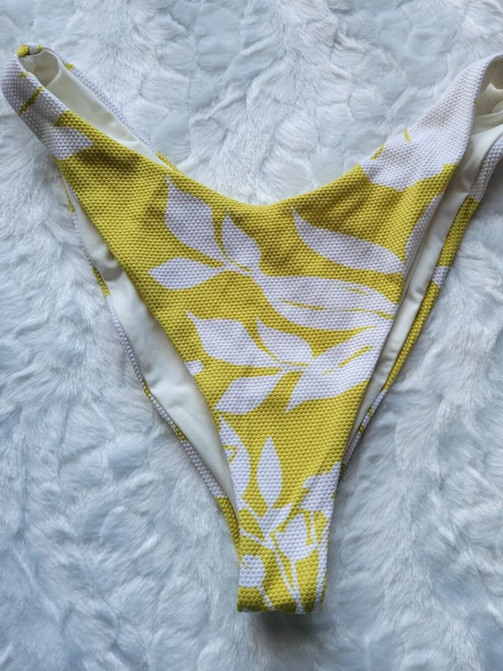 L*Space Bikini Bottom Women's Small Green Floral Cheeky Swimwear by Revolve NWOT